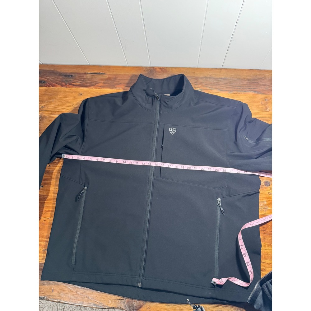 Ariat Vernon 2.0 Softshell Jacket Mens 3XL Black Wind Water Resistant 10023329 - Picture 8 of 15